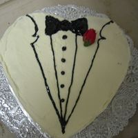 Chris' Groom Cake This was for my niece's hubby-to-be at their wedding...it was a red velvet cake (which was the first time I had ever made one---think...