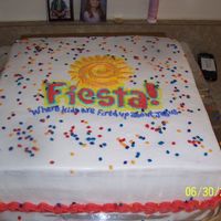 Fiesta Cake This cake was done for the last night of our Vacation Bible School this summer...was a big hit!!