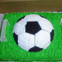 Soccer Cake 1st soccer cake I've done, was for a girl's birthday party.
