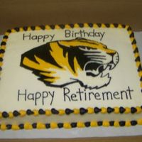 Mu Tigers This was for a b-day/retirement party (obviously), the MU tiger turned out really cool, I think. She is a MU Tigers Basketball fan.