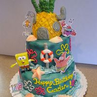 Sponge Bob Cake Thanks to the many different versions on here for inspiration!