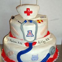 Uofa Nursing Grad Cake 