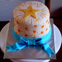 First Ever Mmf Creation I did this just for fun...to see if I could. Cake is dark chocolate with white chocolate and chocolate ganache.