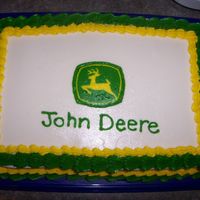John Deere vanilla cake buttercream frosting, FBCT