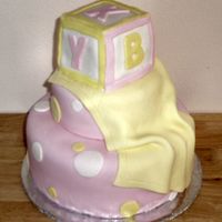Baby Blanket Block Cake 