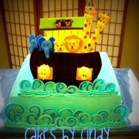 Noah's Ark Baby Shower This cake was made for my Neice' Baby Shower. I used a Wilton book as an example. This one took a while to make, but it turned out so...