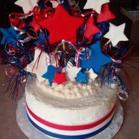 Shooting Stars July 4Th Cake I really liked how this cake turned out and so did the family it was for. It was a carrot cake. The children at the picnic LOVED the...