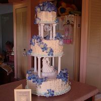 Big Blue Basket.. Okay this is my first "Big" wedding cake! Just got it done and need advice and constructive critisism will be appreciated too. 14...