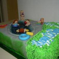 Pool Party My son was having a pool party & I couldn't find any cakes with kids playing in the pool. I came across your website and decided...