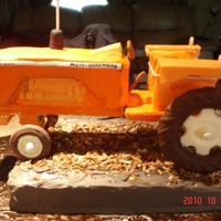Allis-Chalmers Birthday WASC cake - covered in gingerbread