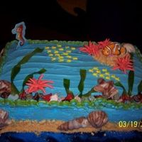 Finding Nemo This is the second cake I made for my daughter.