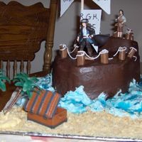Pirate Ship Cake 