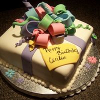 Present Box Birthday Cake 