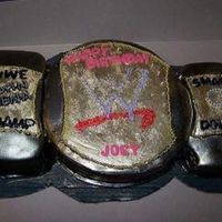 John Cena Wrestling Belt Cake 
