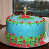 Tinkerbell All fondant - baught figurine on top