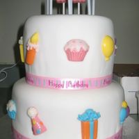 Birthday this was my very first two tier cake - I made it for my mother-in-law's surprise 60th birthday party