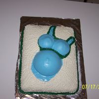 Pregnancy Cake This was the first Maternity Cake I have ever done. I used homemade Marshmallow Fondant for the "shirt" and buttercream for the...