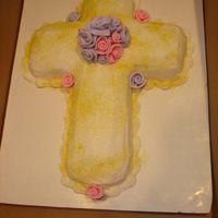 Baptism Fondant ribbon roses