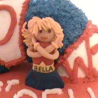 Close Up Of Wonderbella My dughter's 5th b-day. Favorite superhero Wonderwoman. In this case Wonderbella. double theme cake. On other side H.M.