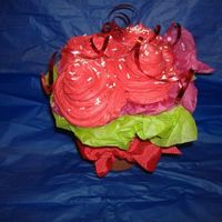 First Flower Bouquet This is my first attempt at a flower cupcake bouquet. What fun!!. I was able to put it together despite my little ones running between my...