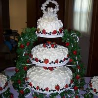 Wedding Berries Are Ringing This is the center cake. The next picture is the full set up.