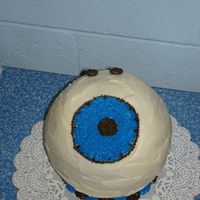 Bowling Ball This was a collaborative effort between my husband and myself. It was for his boss, who had a bowling ball that looked like an eyeball.