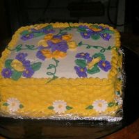 Course 2 Cake This was a collaborative effort between my hubby and I. We took the Wilton Class 1 and 2 together and our teacher let us work together on...