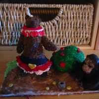 Sugar Monkey And Bear. Being the nerd I am, I sent this backstage as a gift for one of my favorite artists, Joanna Newsom. It's a scene from one of her songs...