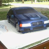 04 Mustang 04 mustang, all the stickers, tag, all edibles, tires are cake too. marble cake with chocolate filling
