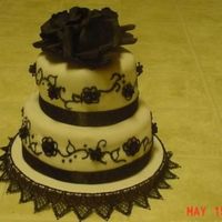 Elegance BLACK AND WHITE ARE SO ELEGANT TOGETHER. TRIED TO DRAW FLOWERS BUT THEY DIDNT COME OUT RIGHT SO I STUFF LITTLE FLOWERS IN THE MIDDLE OF...