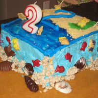Beachy! For my nieces 2nd birthday :) MMF and chocolate cake