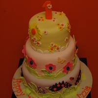 1St Birthday Love all the colors on this one! Customer brought in photo - I think it was Pink Cake Box - LOVE HER WORK!!!!!!!!!!