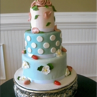 Cute! Mother's Day cake-all fondant to include the roses and strawberries