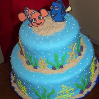 Nemo And Dory Cake I made this cake for my friend's twins' birhthday. She just wanted Nemo and Dory on the cake. I ran out of time and didn't...