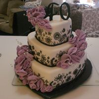 40Th Birthday/valentines Day this was a cake that was inspired by the wiltion 2008 yearbook. We fell in love with the color scheme and it seemed to fit with a 40th...