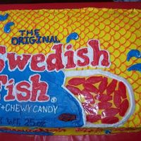 Swedish Fish I made this cake for my brother's birthday... he loves Swedish Fish... and he loved this cake!