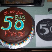 50Th Birthday Made this for my cousin's birthday on Saturday. Her daughter gave me a picture of what she wanted and told me to do bright, fun colors...