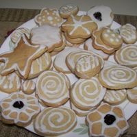 First Batch Of Cookies FIRST BATCH OF COOKIES I MADE.ALMOND FLAVORED. DELICIOUS!!