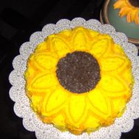 Sunflower Cake I made this cake just because.