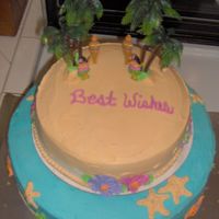 Luau Cake This was for a friends bridal shower.
