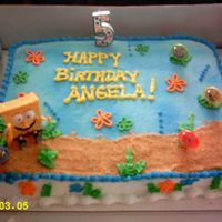 Spongebob Cake I made this cake for my niece.