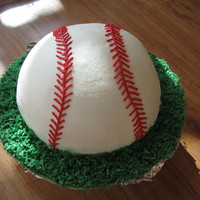 Baseball Birthday Cake 