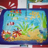 Under The Sea Cake I made this cake for my son's 3rd birthday.