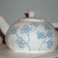 Tea Pot - Mother's Day My mom collects teapots. I made this one using a sports ball pan and rolled fondant.