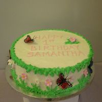 Butterfly Birthday Cake 