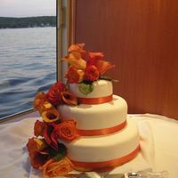 Mango Calla Lily Wedding Cake This was for my sister's commitment ceremony. The had the ceremony Sedona AZ and the flowers on the cake were the same as those in...