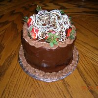 Mom's Favorite My mom is a chocoholic. This is chocolate cake, chocolate b/c, dark chocolate ganache with straberries dipped in chocolate. I then...