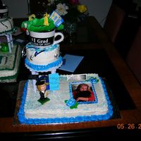 Kellie's Graduation Cake I made two of these cakes for my niece's graduations. My first to use the edible picture technique. They were both very proud of them...