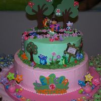 Dora In The Forest Cake I had a lot of fun making this cake. Thanks for looking.
