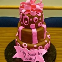 Sweet Sixteen I made this for a friends Sweet 16th b-day. I still need to work on getting the fondant smoother!! I was leaving to go out of town the day...